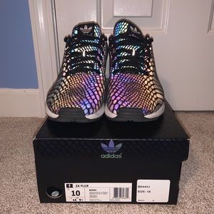 Adidas ZX FLUX “Xeno Reflective” size 10